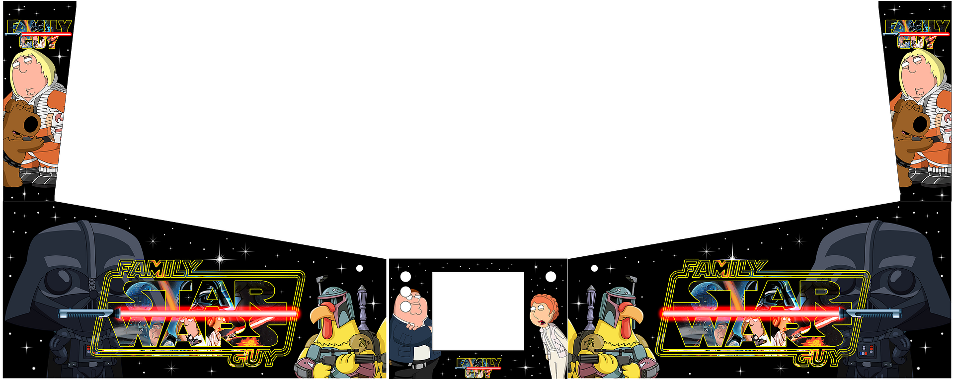 FamilyGuyStarwarsPinballBothSidesAlltest