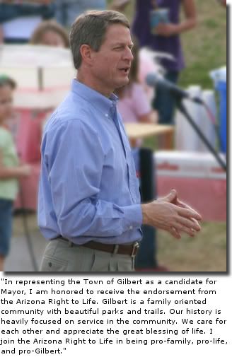 Gilbert mayoral candidate John Lewis