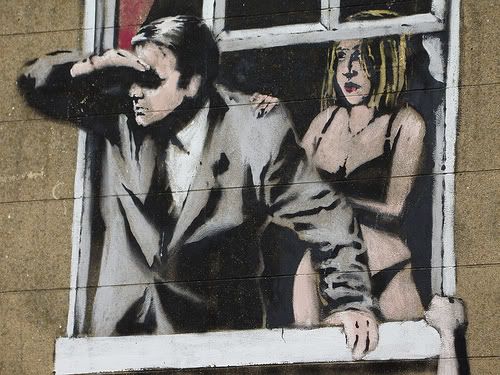 Banksy Adultery Pictures, Images and Photos