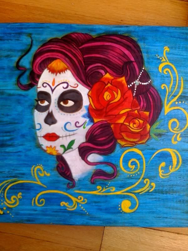 day of the dead mexico tattoo. My style is a mixture of Day