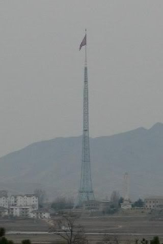 north korea's flag's pole Pictures, Images and Photos