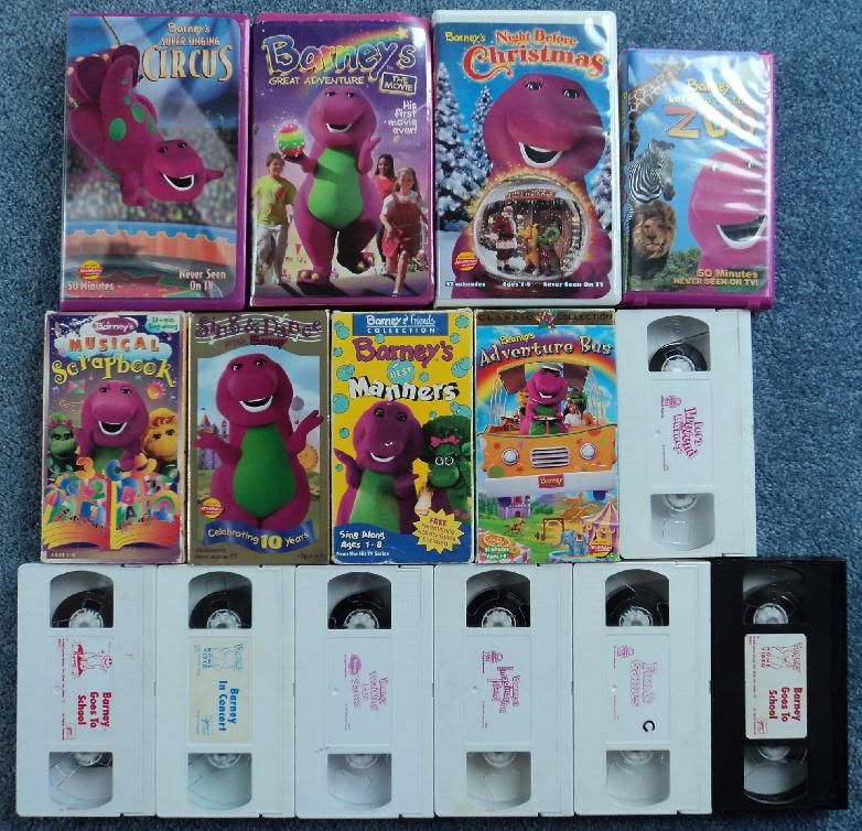 Lot Of Barney The Dinosaur Vhs Tapes Vintage Barney Ebay Images And Photos Finder