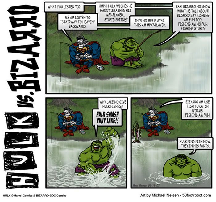 Hulk vs. Bizzaro The Comic Rack 50 Foot Robot Studios webcomic