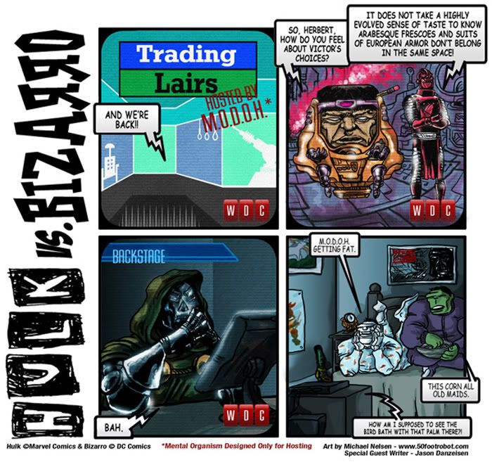 Hulk vs Bizzaro 50 Foot Robot Studios webcomic The Comic Rack blog