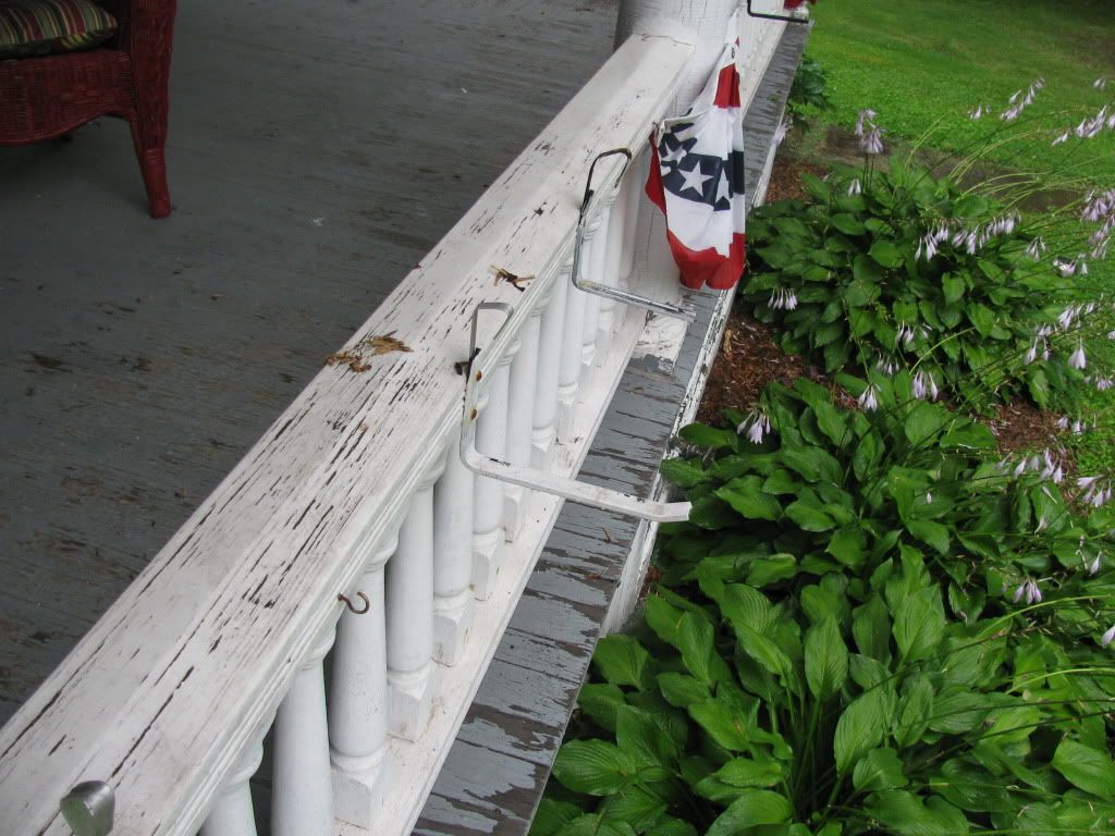 Planter brackets The planter brackets look so sad & naked w/out the flower boxes in them.