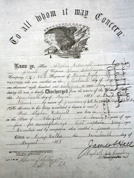 Lot of ID'd CIVIL WAR ITEMS with UNION SOLDIER Tintype95th REGIMENTIL