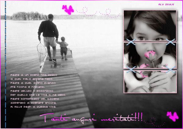 un papà ed un bambino mano nella mano sul pontile che guardano un lago