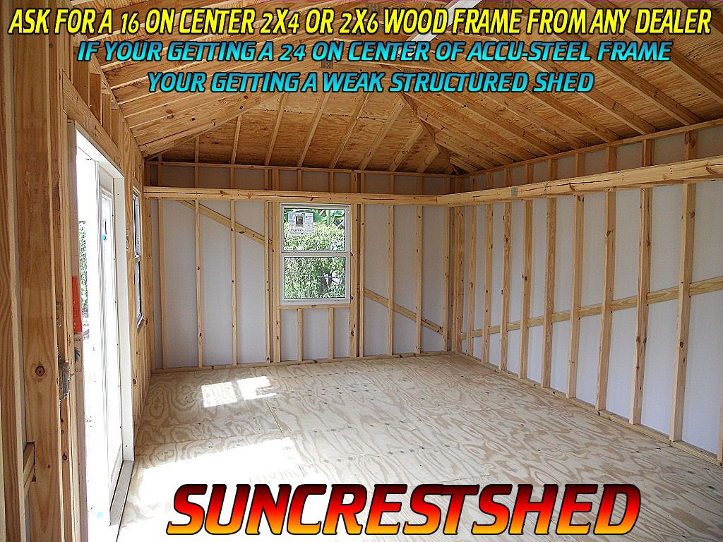 SUNCRESTSHED newly APPROVED 180 MPH Hurricane wind gust resistant SHED