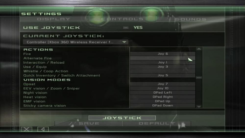 Splinter Cell Conviction Xbox Controller Patch