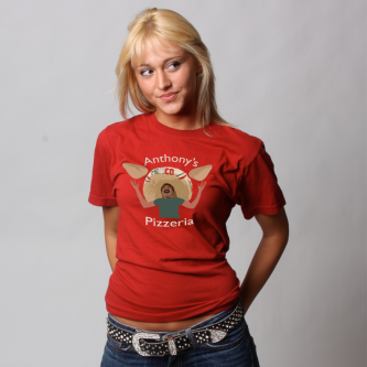 Anthonys Pizzeria t-shirt by dishonestapparel.com