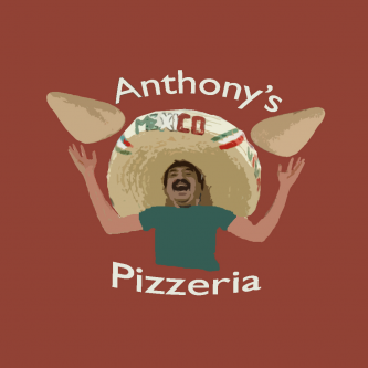 Anthonys Pizzeria tee shirt by dishonestees.com