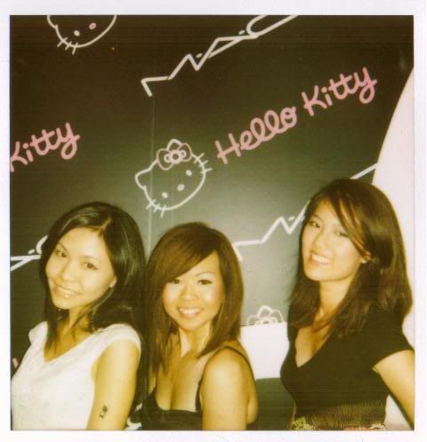 A lovely polaroid at the cute M.A.C Hello Kitty wall to end the night off.