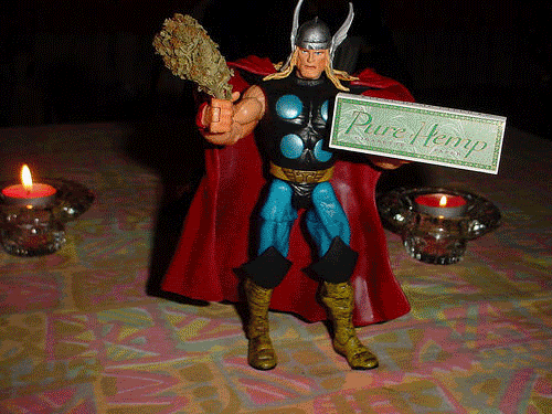 Thor Rolls a Joint [ANIMATED GIF]