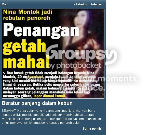 Menoreh Getah manusia