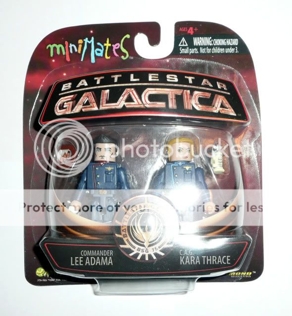   Galactica Minimates Series 3 Commander Lee Adama & C.A.G. Kara Thrace