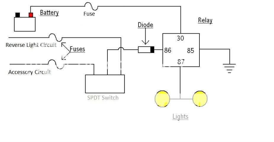 backup lights spliced in with reverse lights - JKowners ... jeep tj headlight switch wiring diagram 